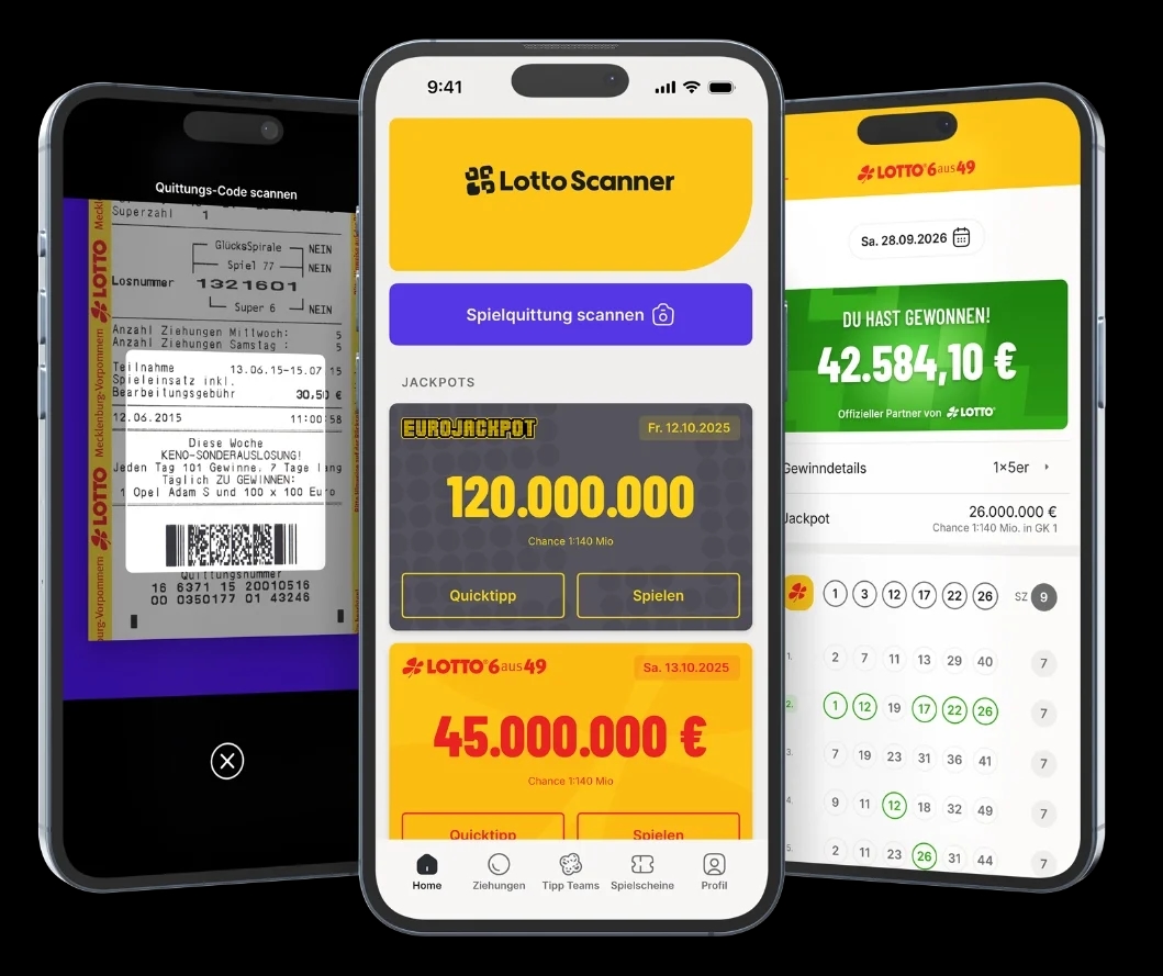 Lotto Scanner App Mockup